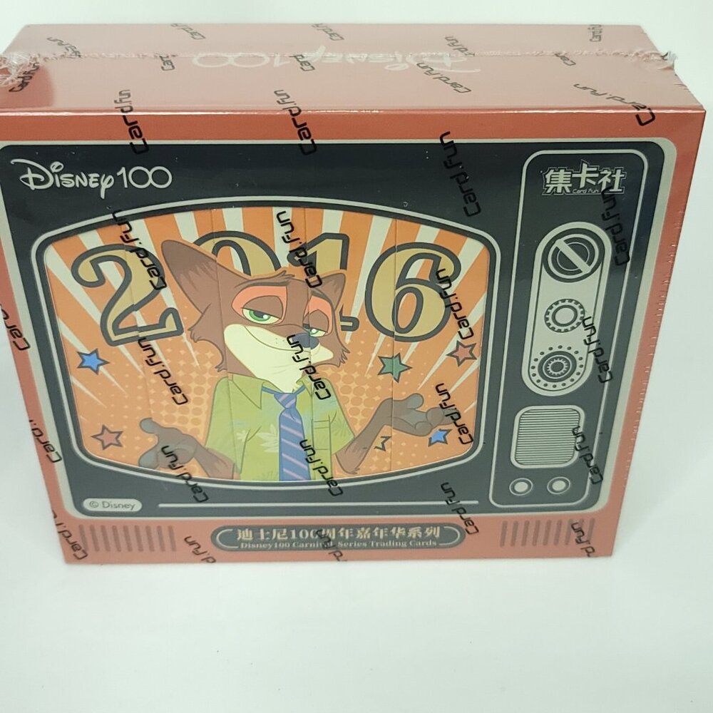 Disney Carnival Nick Zootopia 100 Years Of Magic New Sealed Box 10 Packs Cards